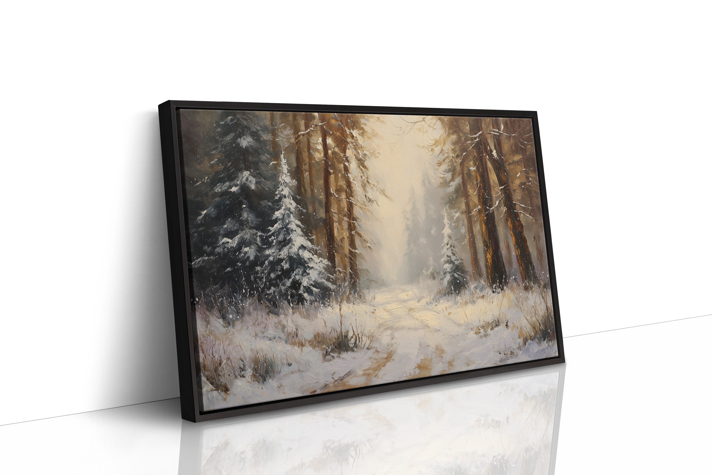 Winter Pines Hold Golden Memories