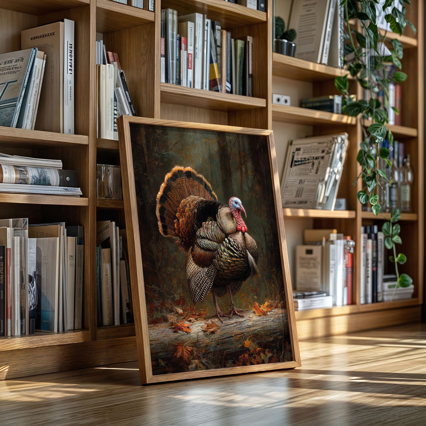 Autumn's Wild Turkey Stands Proud