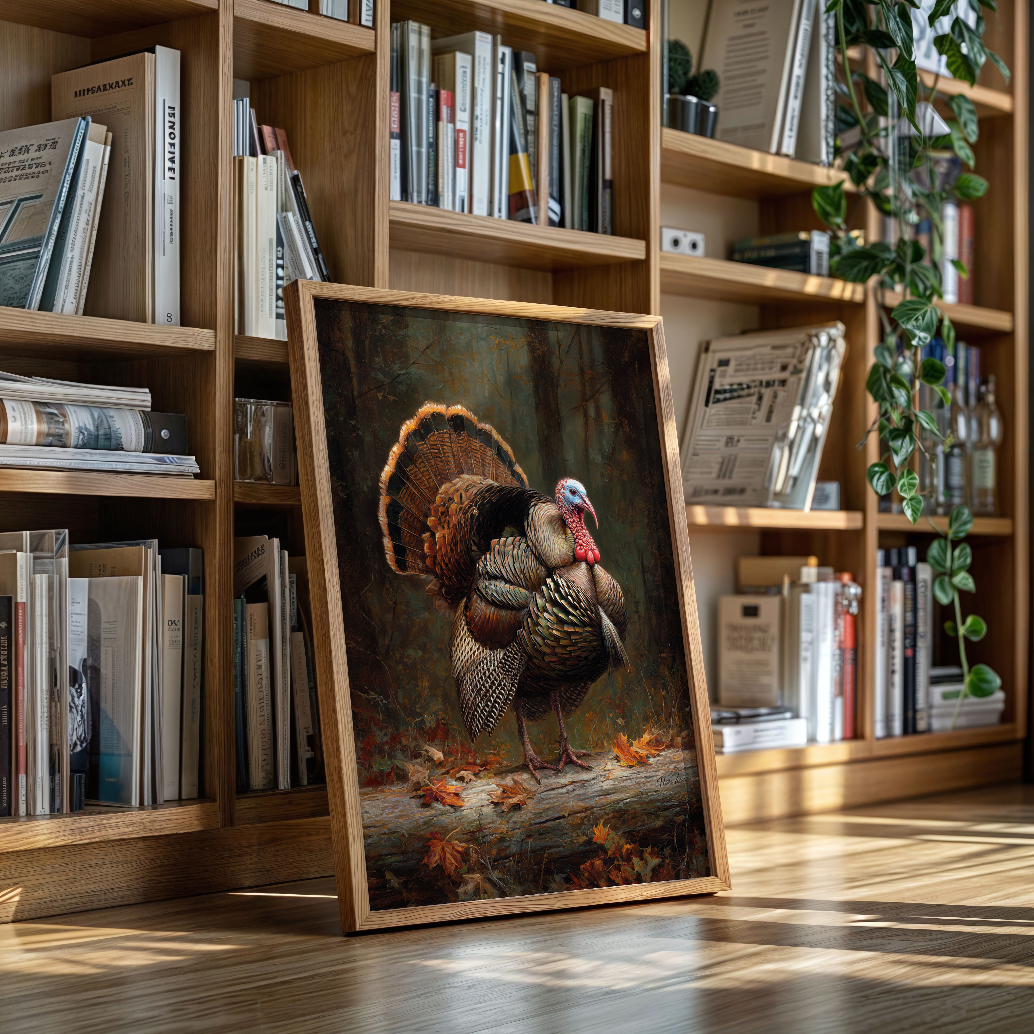 Autumn's Wild Turkey Stands Proud