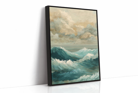 Sea Memory In Wooden Frame