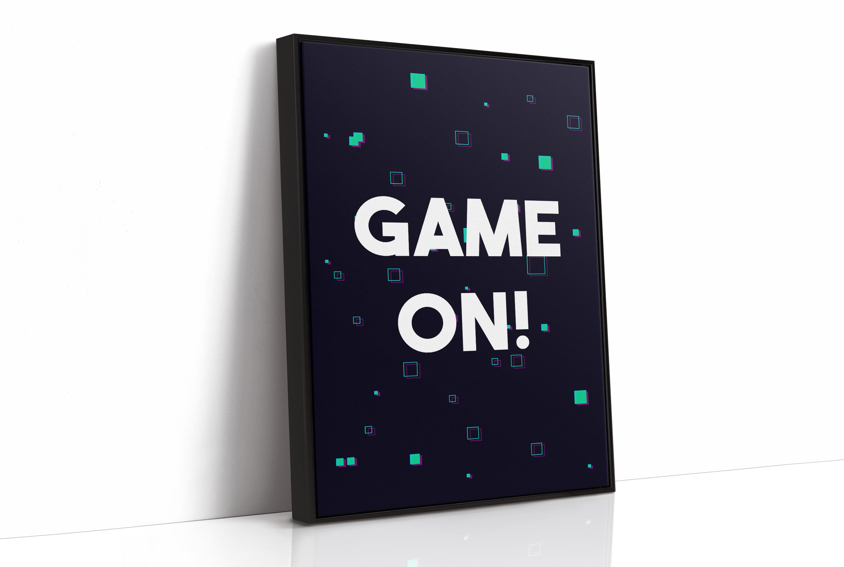 Game On Neon Gamer Art