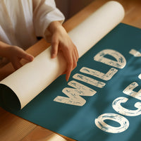 Ocean Letters Carved In Morning