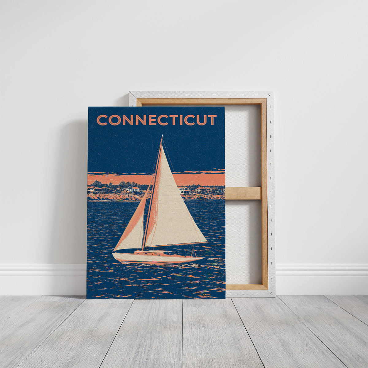 Coastal Sailboat Night Duotone