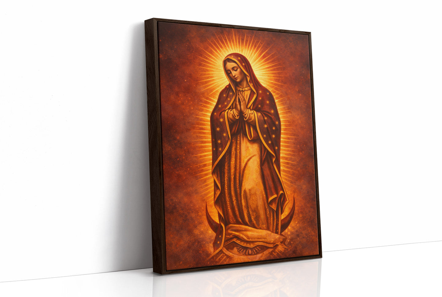 Radiant Devotion in Amber Light