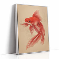 Red Fins Dance In Morning Light