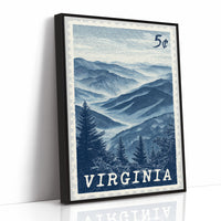 Virginia Blue Ridge Stamp Art