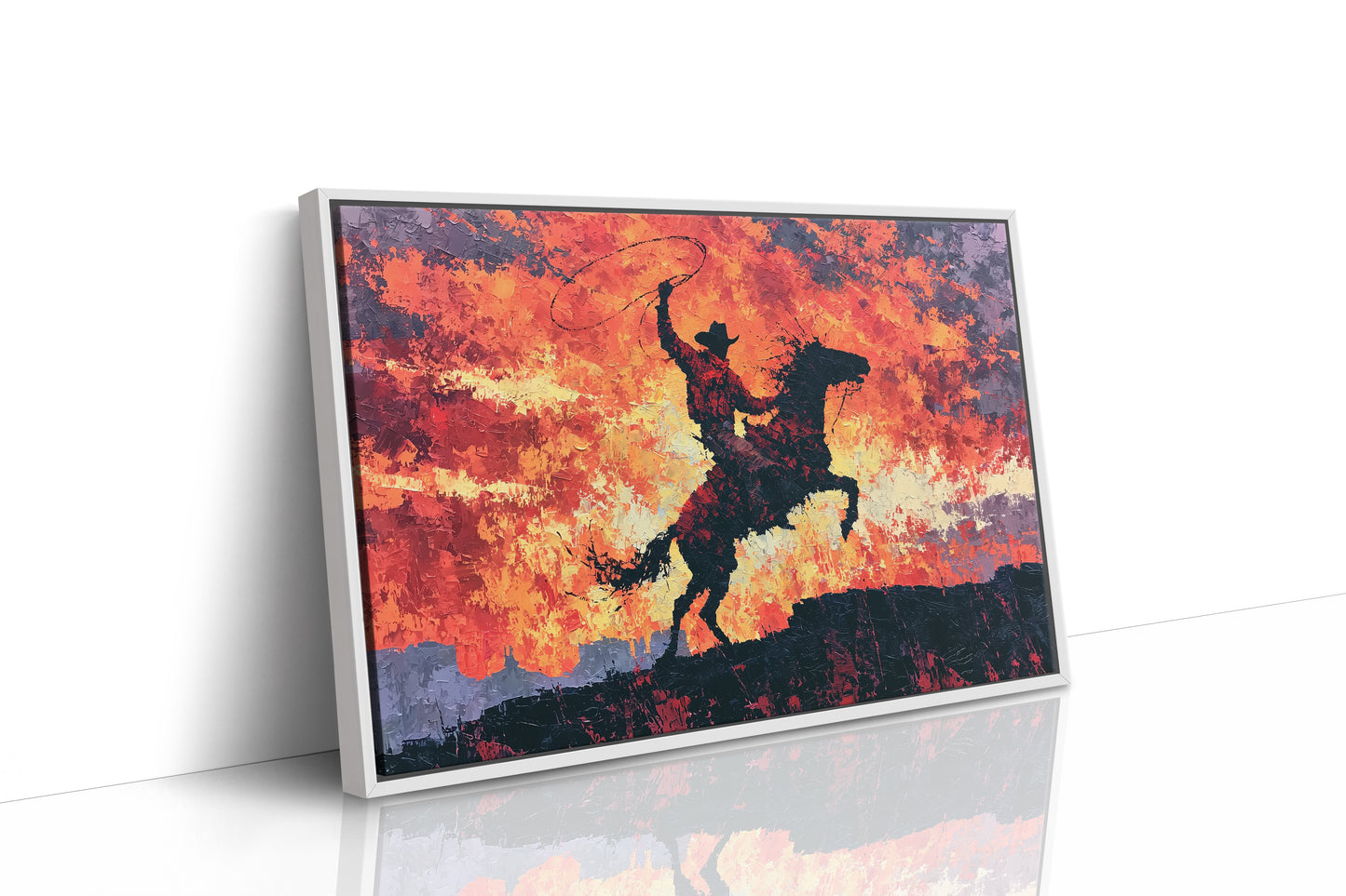 Lasso Under a Burning Sky