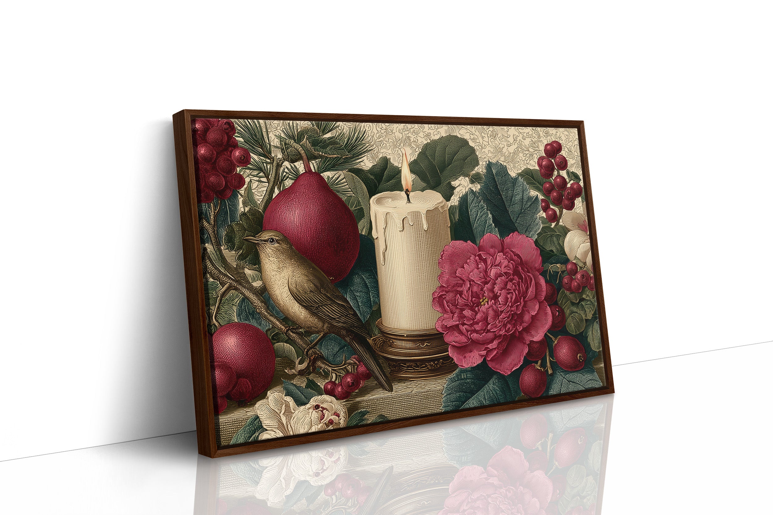 Songbird by Candlelight and Peonies
