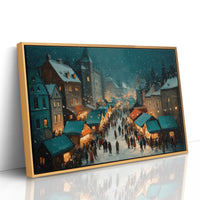 Snow Falls on the Market Square