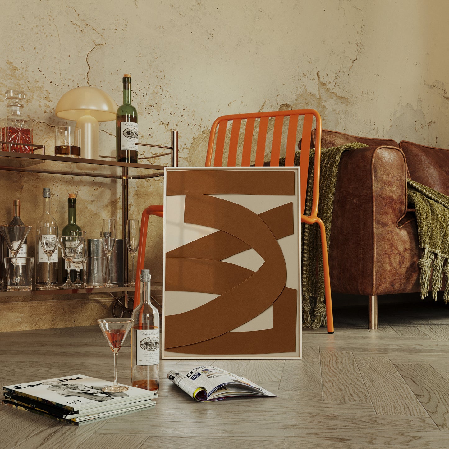 Terracotta Ribbons Weave Modern Tales