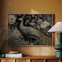 Moonlit Peonies Crown Royal Feathers