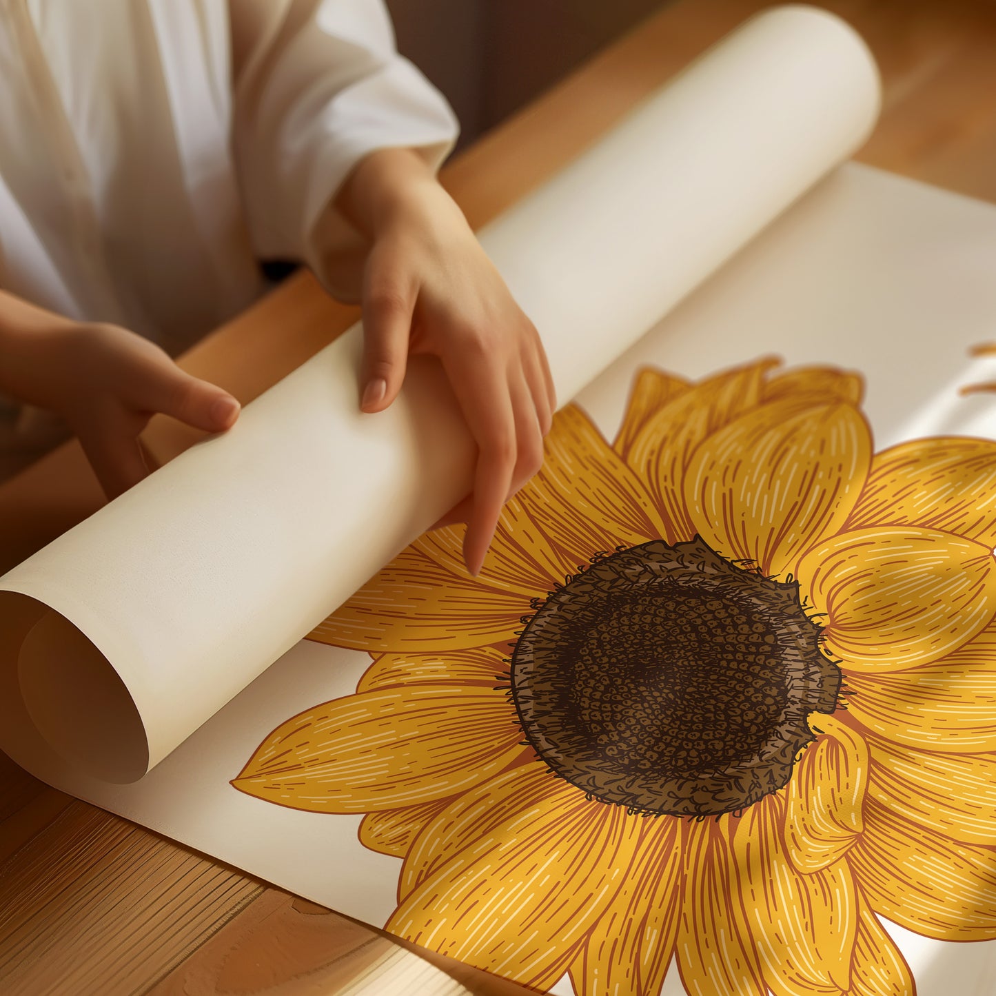 Golden Petals Greet Morning Sun