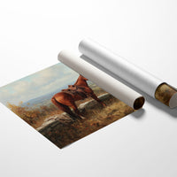 Chestnut Companion Awaits The Rider