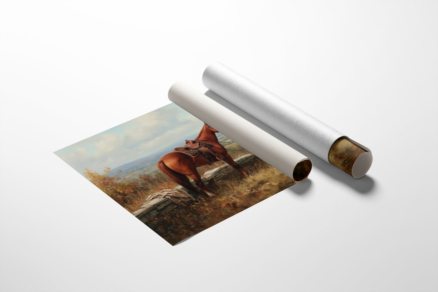 Chestnut Companion Awaits The Rider