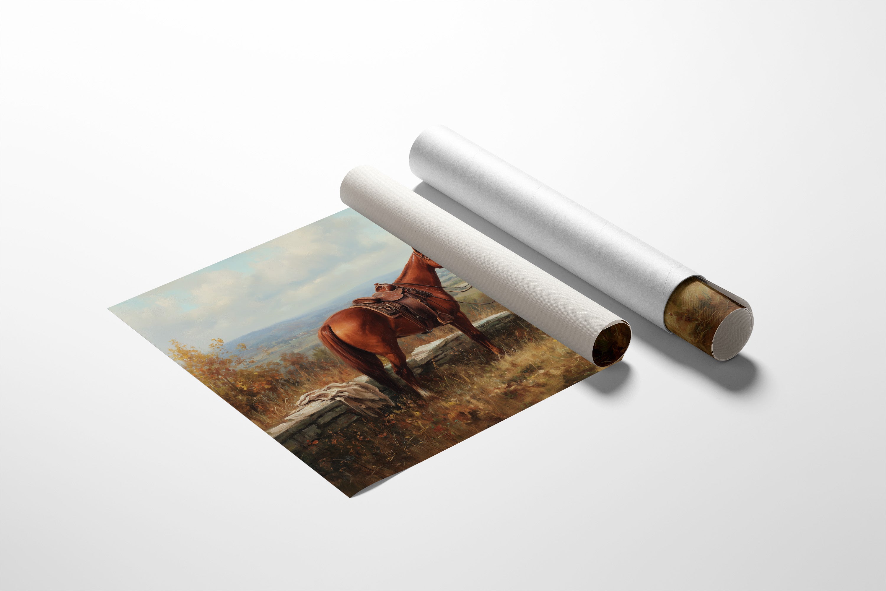 Chestnut Companion Awaits The Rider