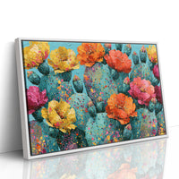 Cactus Bloom, Speckled Turquoise