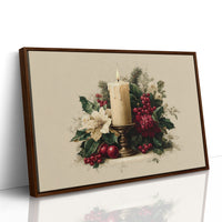 Candlelight Nestled in Winter Bloom