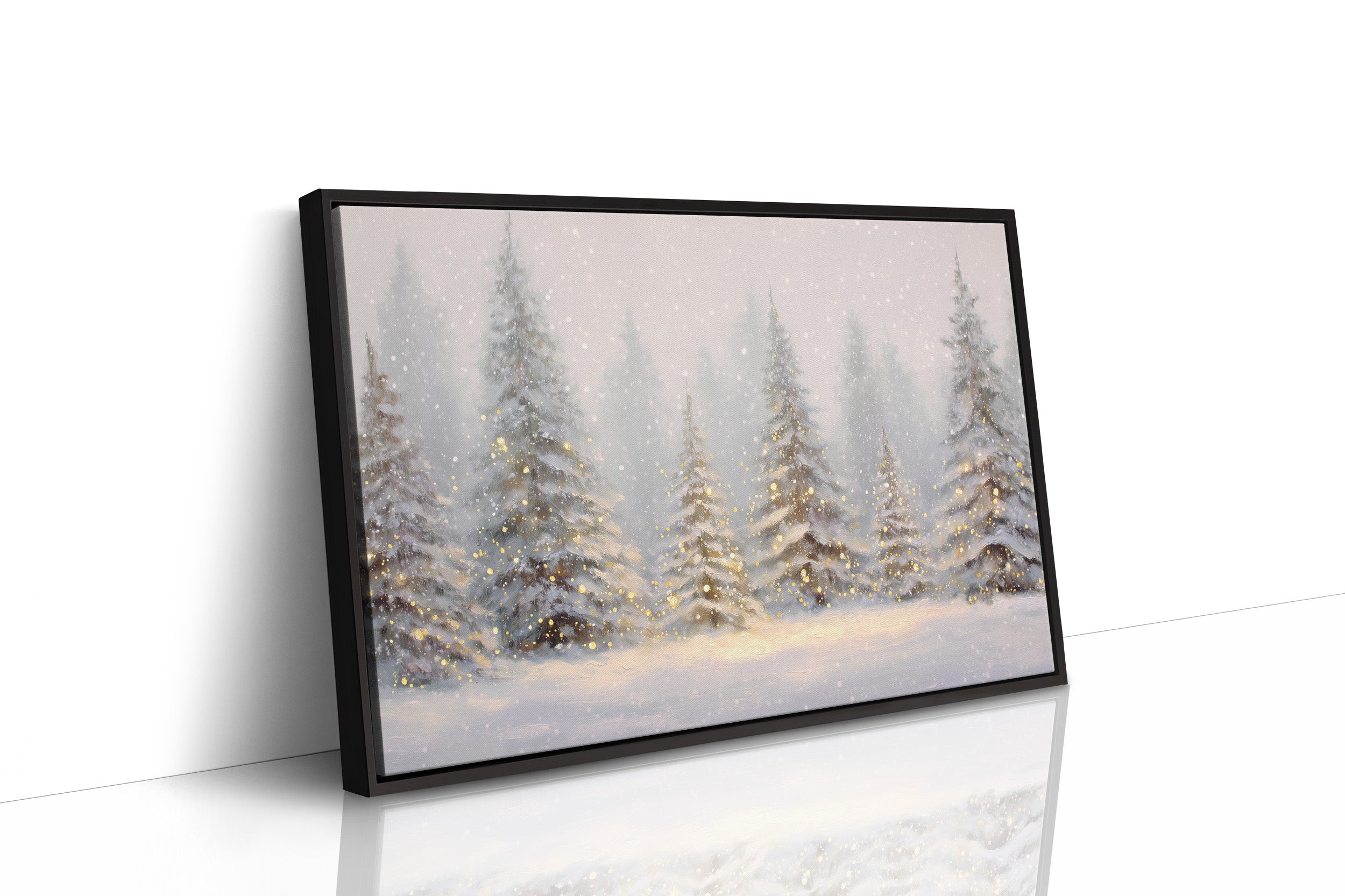 Evergreens Dance Through Winter's Glow