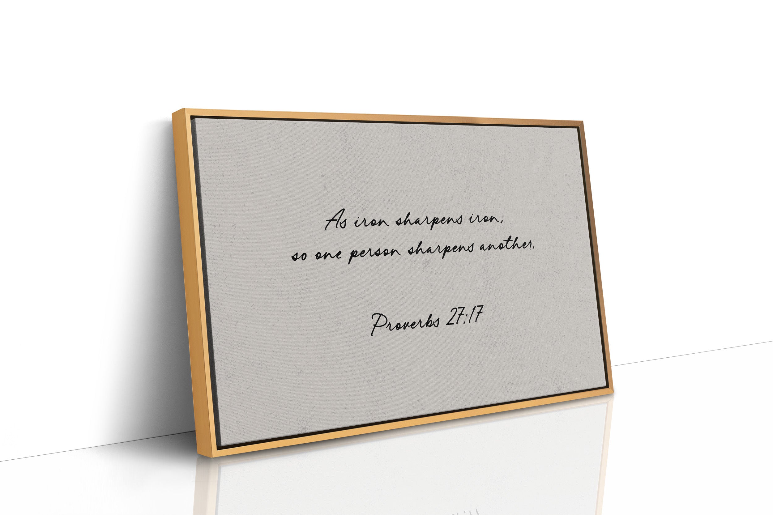 Iron Sharpens Iron Scripture Print