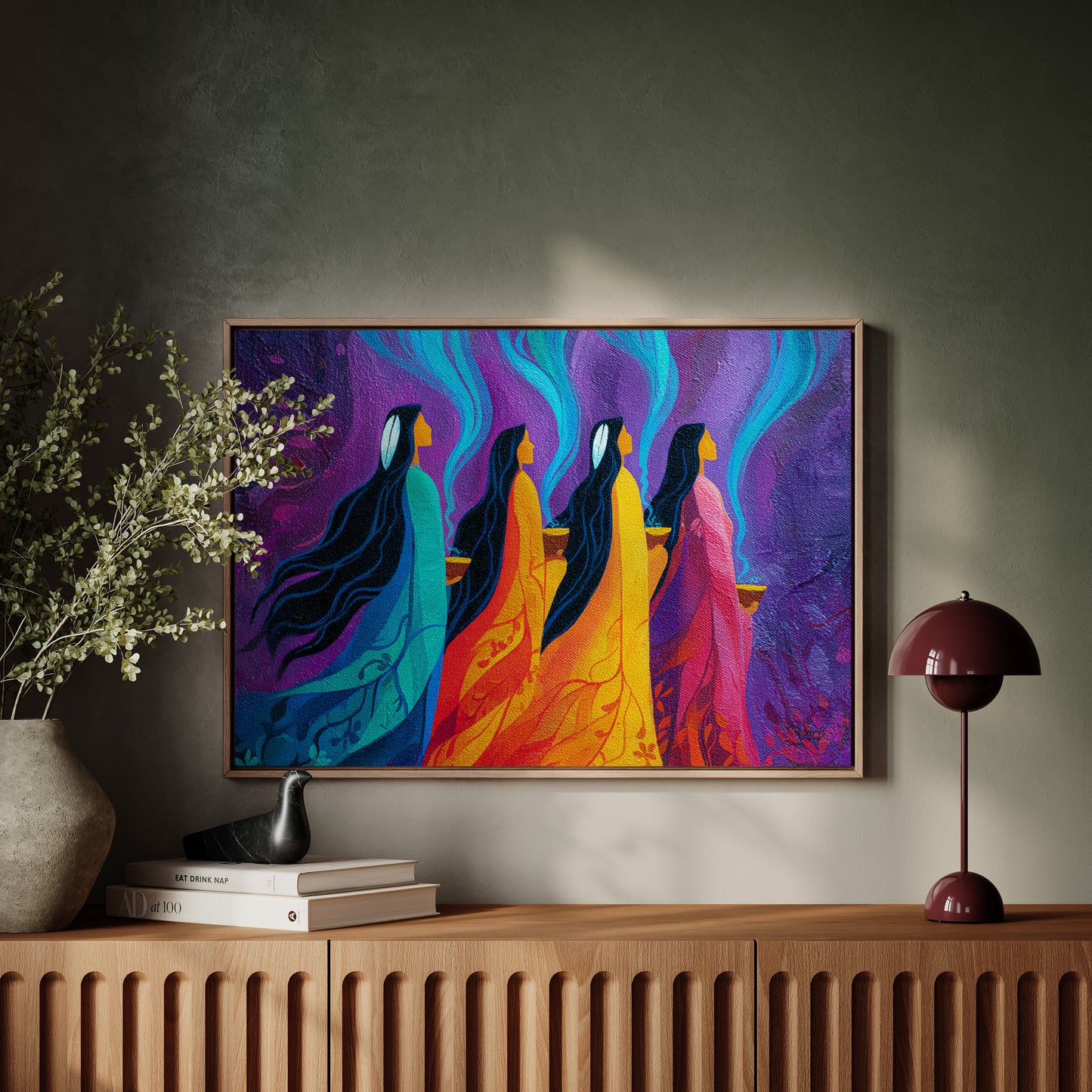 Sacred Smoke Rises Through Color