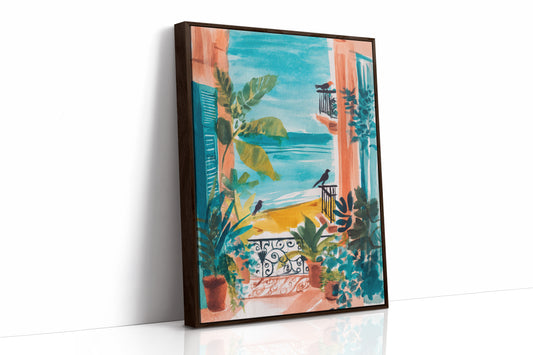 Balcony Echoes of Sunlit Shores