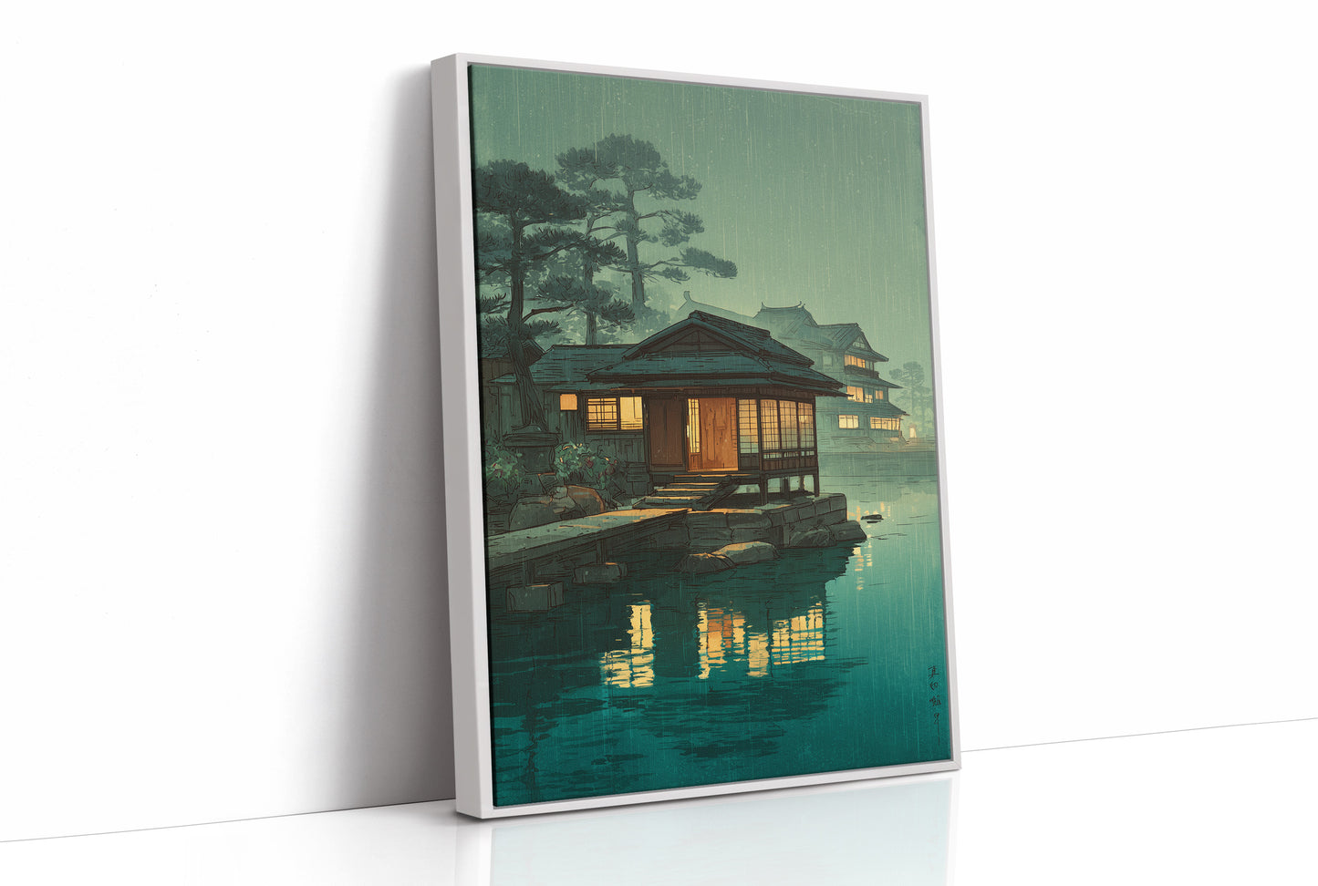 Lanterns Float On Emerald Waters