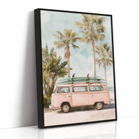 Parked Between Palm Trees