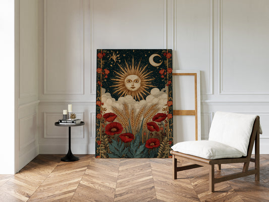 Harvest Beneath Celestial Gaze