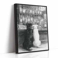 Two Friends at the Counter