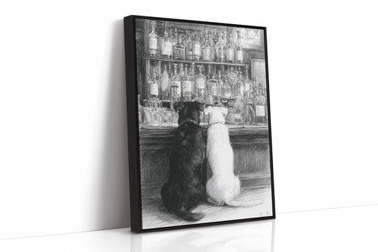 Two Friends at the Counter
