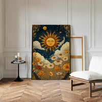Sunlit Serenade Among Blossoms