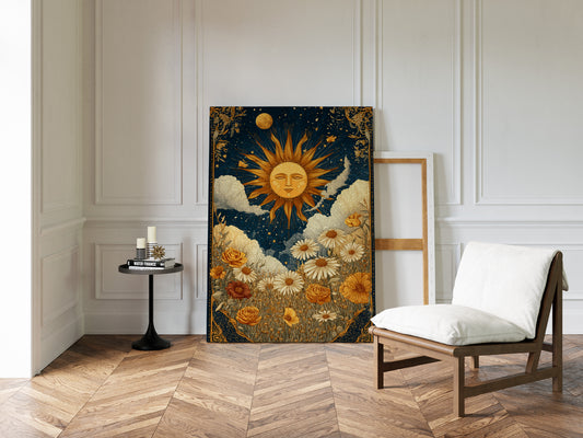 Sunlit Serenade Among Blossoms