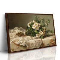 Rosemary Bouquet on Antique Lace