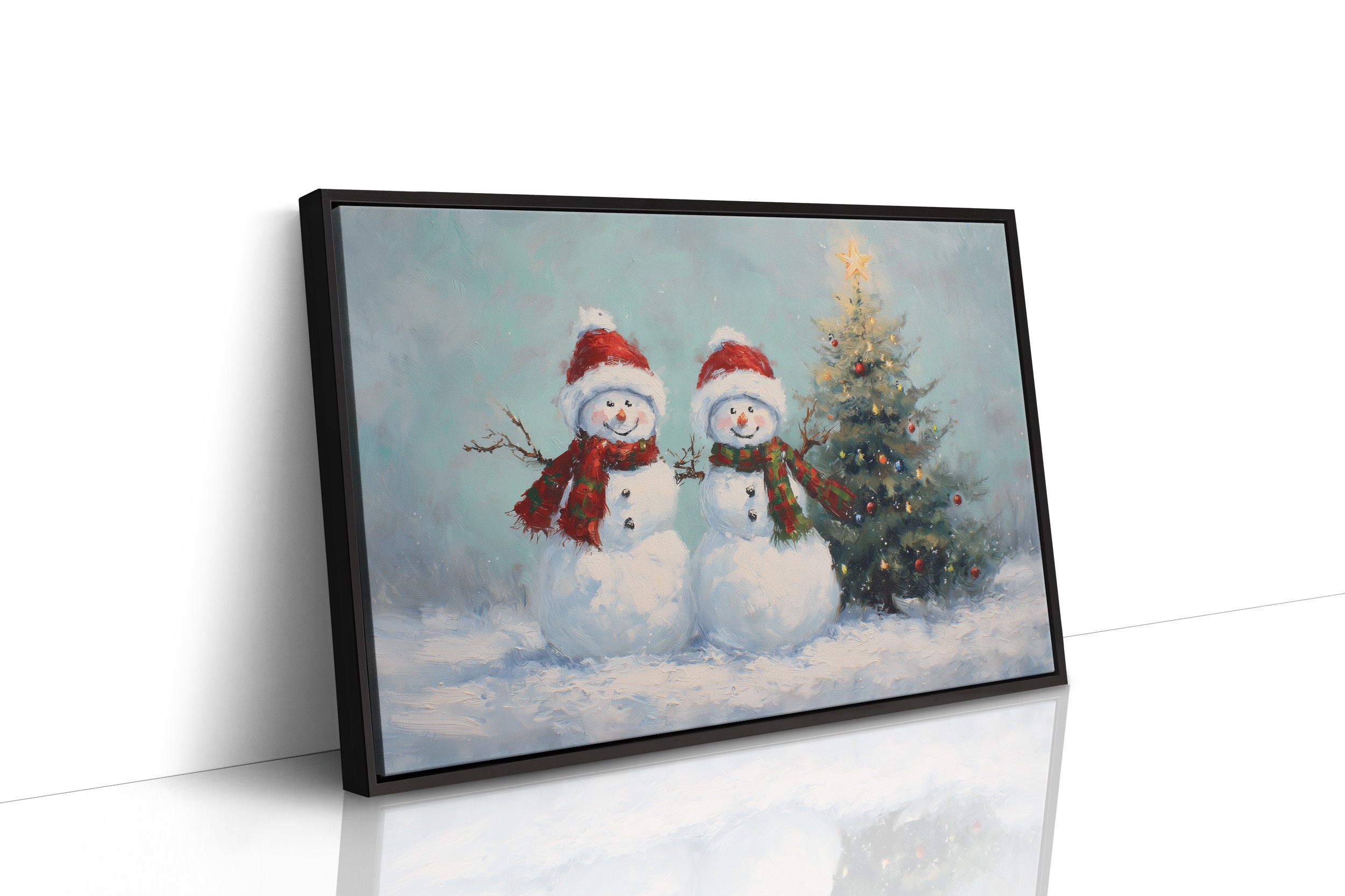 Snow Friends Share Christmas Magic Together