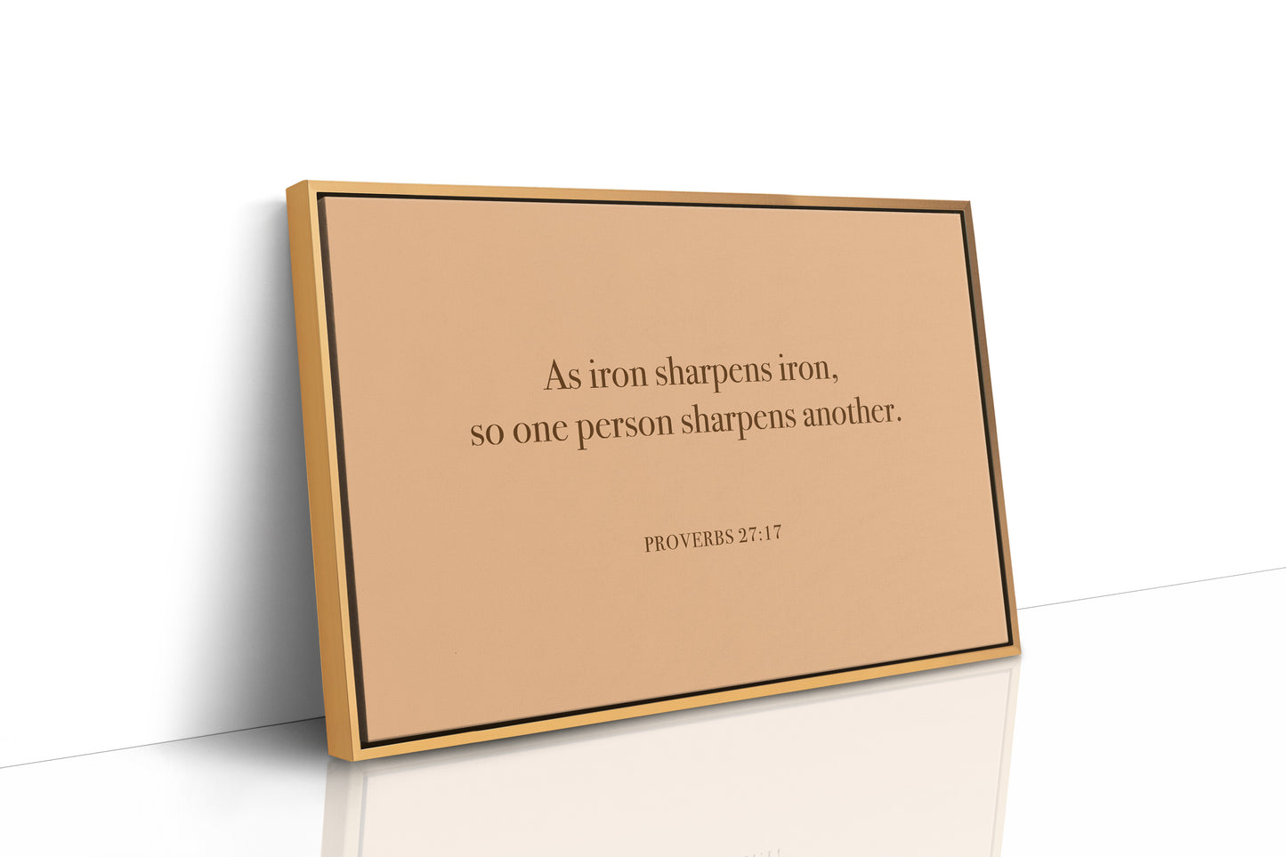 Iron Sharpens Iron Serif Print