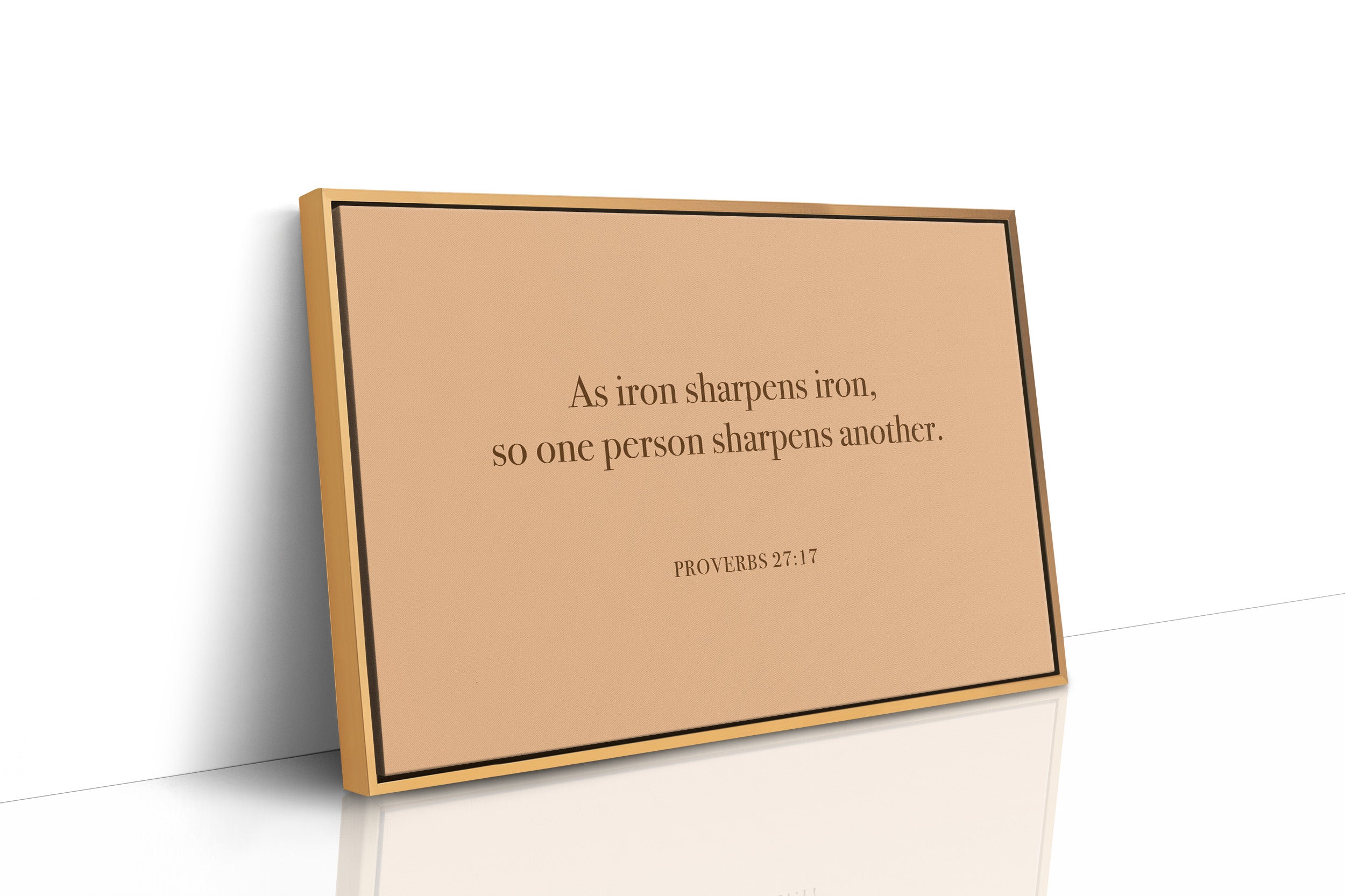 Iron Sharpens Iron Serif Print