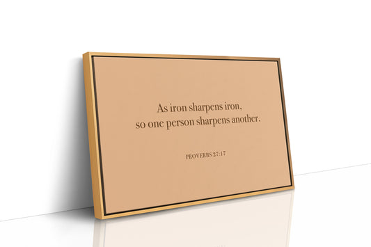 Iron Sharpens Iron Serif Print