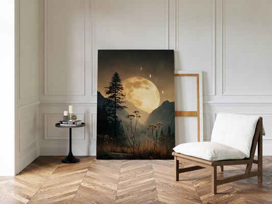 Moonlit Serenade Over Silent Valleys