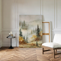 Mist Over Golden Pines