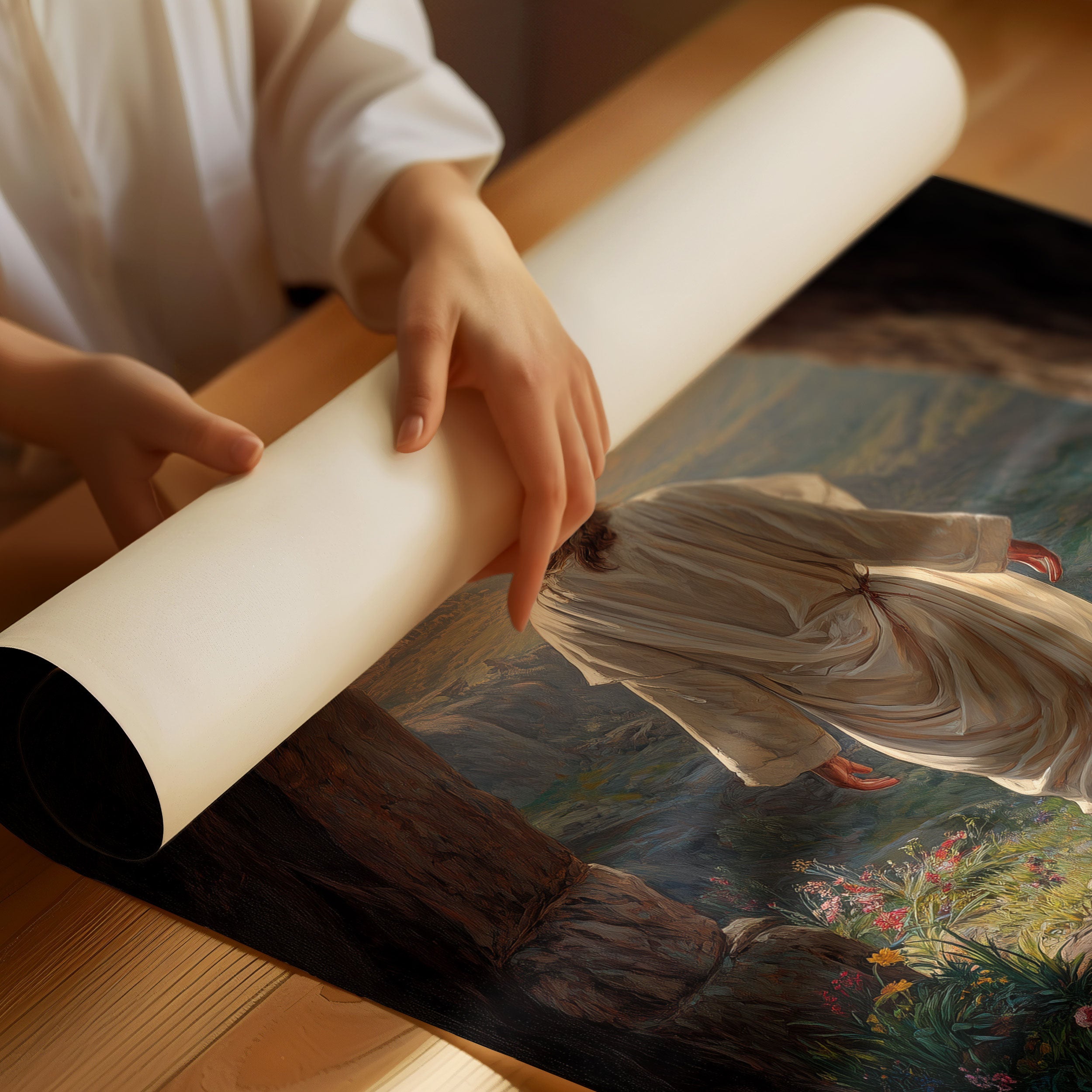 Morning Light Through Sacred Windows