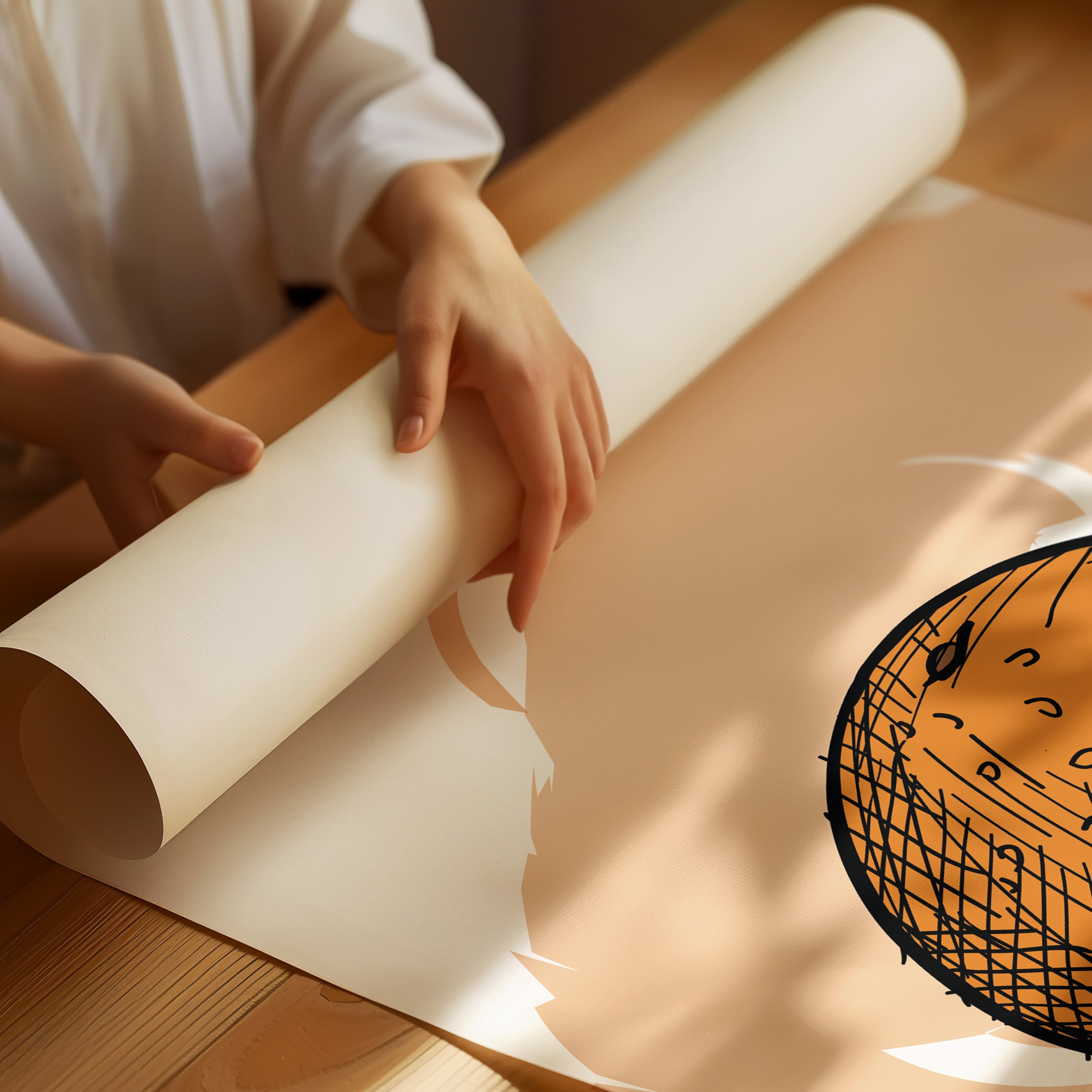 Orange Moon Sketches Her Story