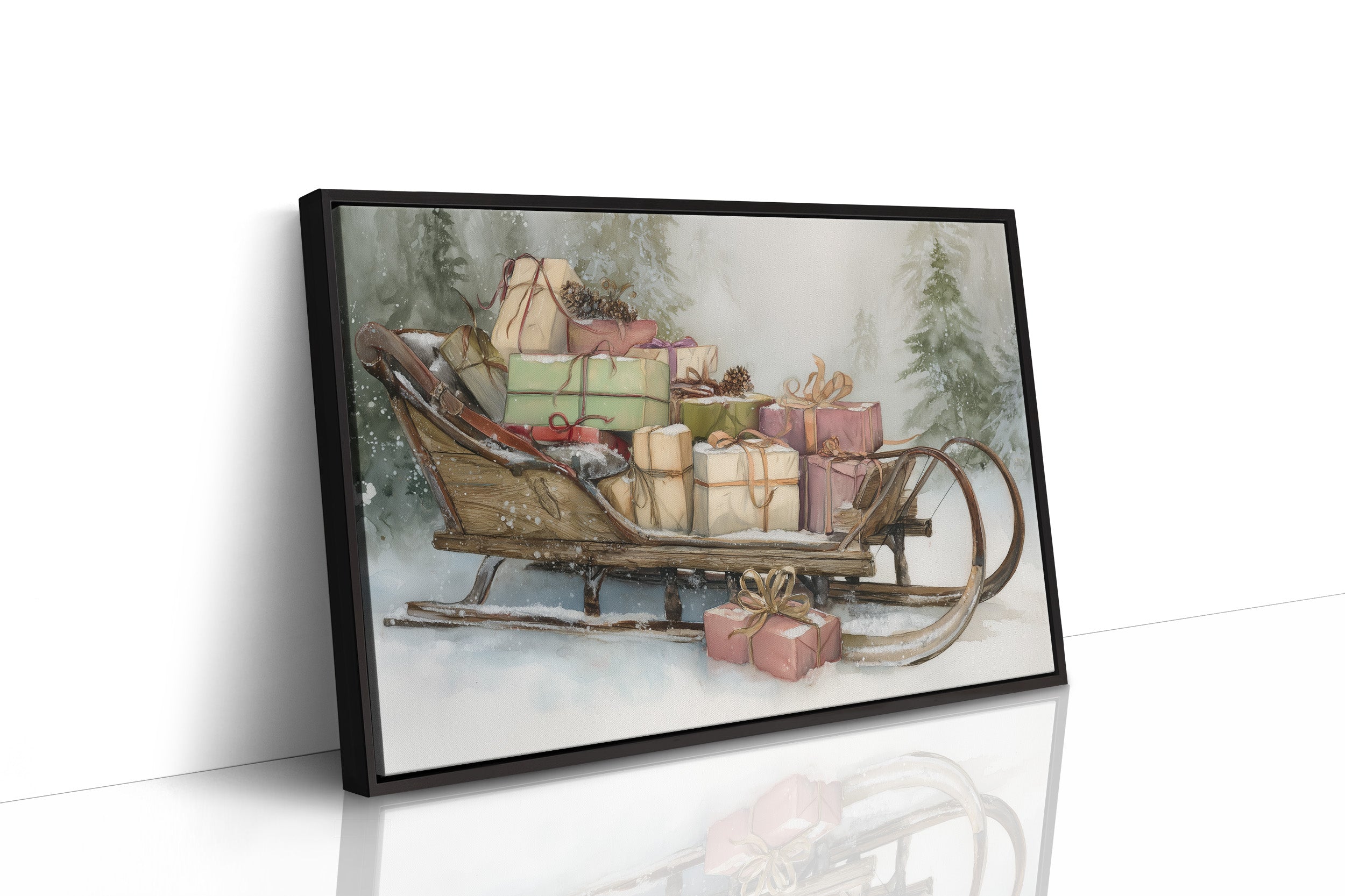 Vintage Sleigh Carries Winter's Promises