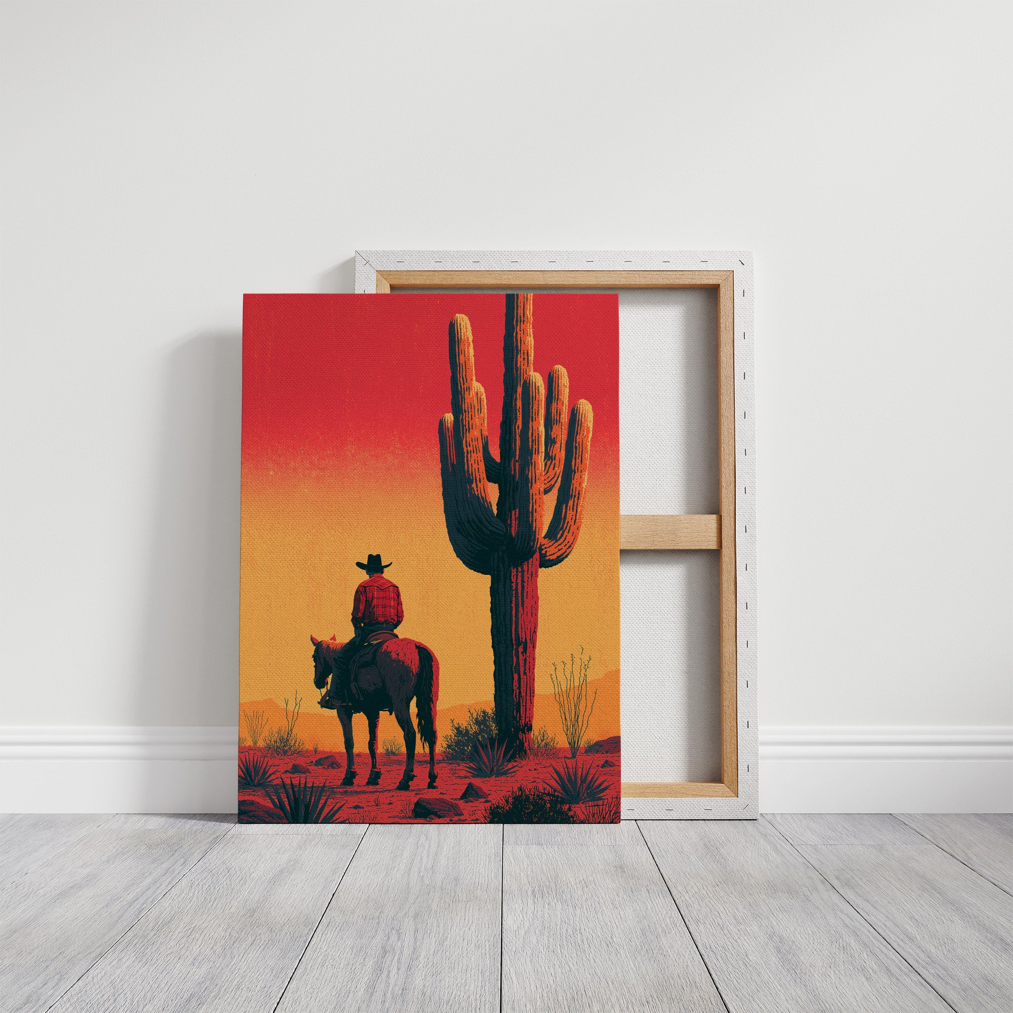 Cowboy's Watch: Desert Sunset Standoff