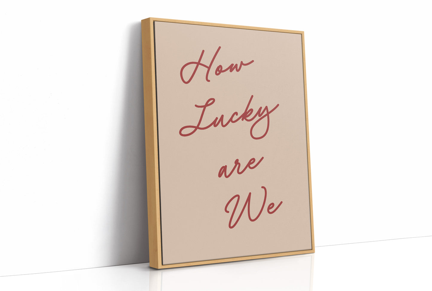 Lucky, In Cursive