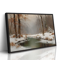 Winter Stream Carries Autumn's Memory