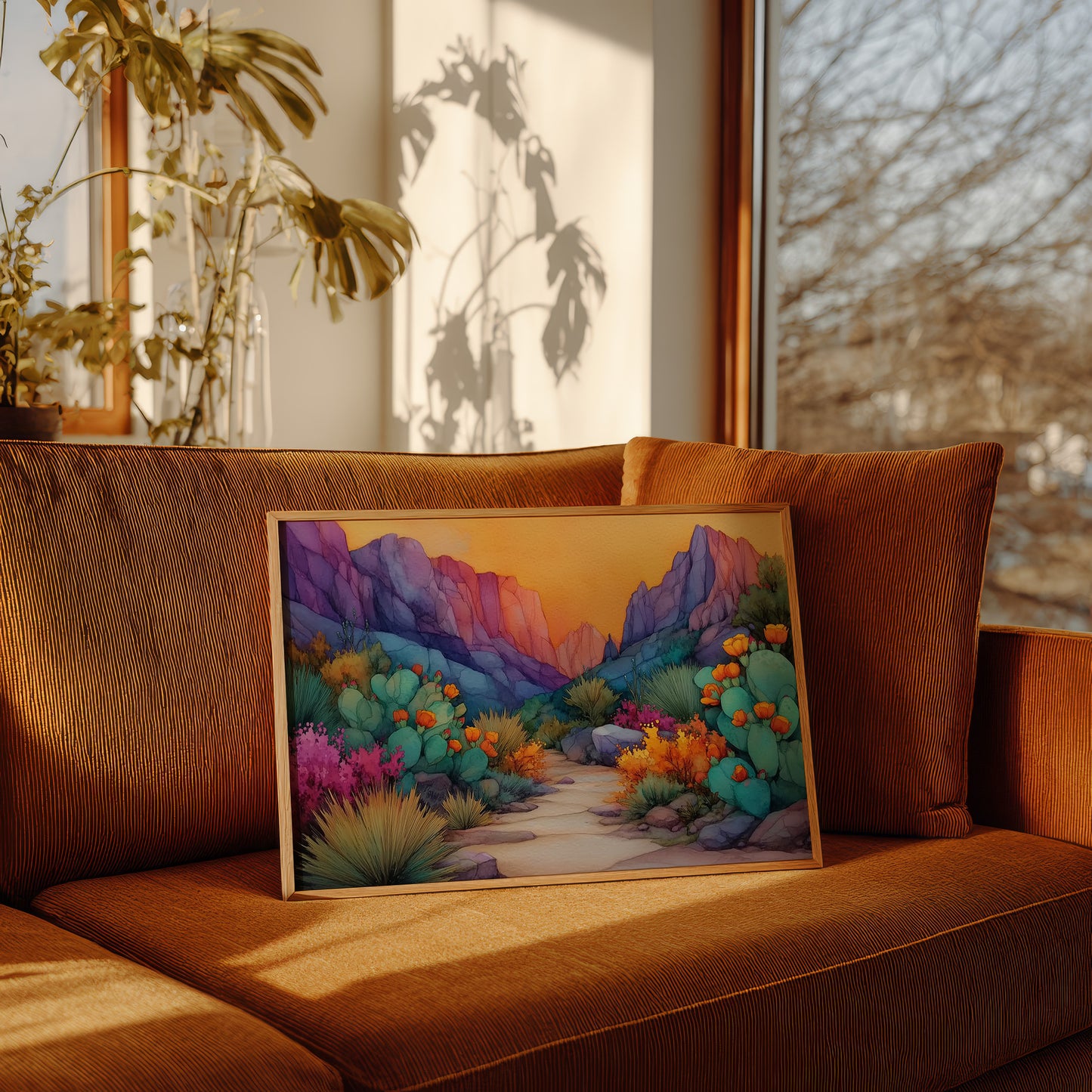 Cactus Blooms Paint Desert Rainbows