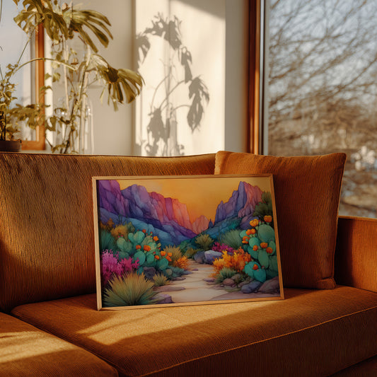 Cactus Blooms Paint Desert Rainbows