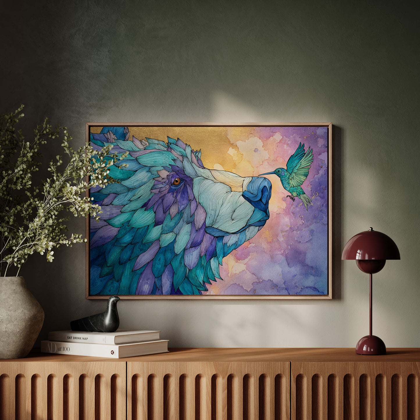 Bear And Hummingbird Share Dawn's Song