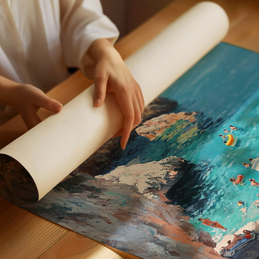 Summer Floats Along Mediterranean Cliffs