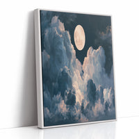 Full Moon Above the Clouds